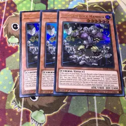 Yugioh! 3x G Golem Rock Hammer BLCR-EN040 Ultra Rare 1st Ed NM - Image 1