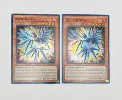 2x Node Ryzeal CRBR-EN002 Super Rare Yugioh Tcg - Image 1