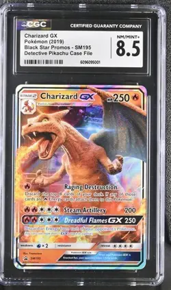 CGC 8.5 Charizard GX 2019 Black Star Promos SM195 Pokemon Card - Image 1