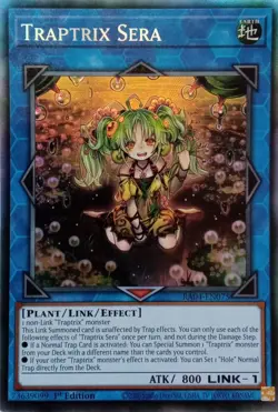 RA04-EN075 TRAPTRIX SERA COLLECTOR'S RARE 1ST EDITION YuGiOh CARD - Image 1