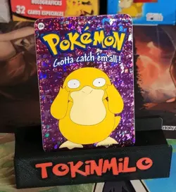 Psyduck Nintendo - 2000 Pokemon Vending Machine Prism Sticker Card NM - Image 1