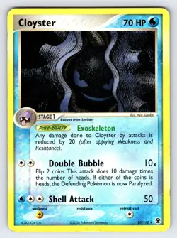 Cloyster 20/112 2004 EX FireRed & LeafGreen Pokemon Card Non Holo Rare TCG - Mp - Image 1