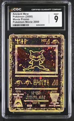 CGC 9 MINT Ancient Mew 2000 Movie Promo Reverse Holo Pokemon Card - Image 1