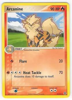 POKEMON CARD - ARCANINE RARE 18/112 EX FIRE RED LEAF GREEN - Image 1