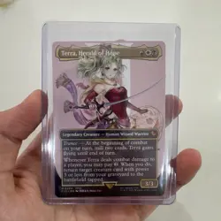 Terra, Herald of Hope (Borderless) 204 MTG M Commander: FINAL FANTASY Near Mint - Image 1