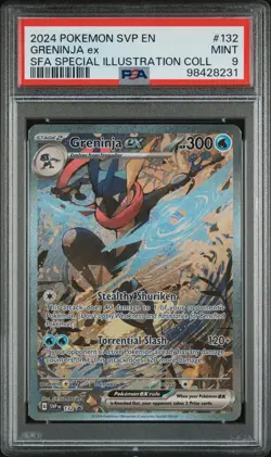 POKEMON CARD - GRENINJA EX SVP 132 SHROUDED FABLE COLLECTION BOX PROMO PSA 9 - Image 1