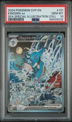 POKEMON CARD - KINGDRA EX SVP 131 SHROUDED FABLE COLLECTION BOX PROMO PSA 10 - Image 1
