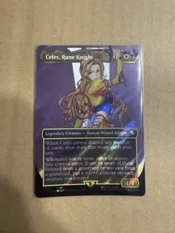 Celes, Rune Knight (Borderless) (Surge Foil) Commander: Final Fantasy Foil - Image 1