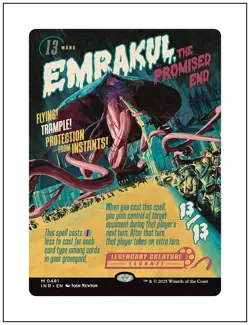 1x Emrakul, the Promised End, Borderless Poster Art, Magic the Gathering MTG NM - Image 1