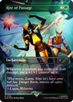 Near Mint, English - 1 x MTG Rite of Passage - 1739 - Foil Secret Lair Drop Seri - Image 1