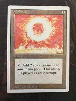 *** REVISED 3RD EDITION Sol Ring *** NM+ Beauty! - DUTY FREE - Magic MtG - Image 1
