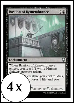 MTG - 4 x Bastion of Remembrance - Bloomburrow Commander - Playset 4x x4 - Image 1