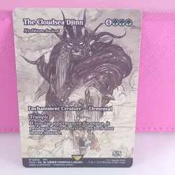 MTG LP The Cloudsea Djinn Showcase Final Fantasy Regular Magic The Gathering - Image 1