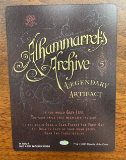 FOIL - Alhammarret's Archive - Secret Lair Encyclopedia of Magic Bonus Card MTG - Image 1