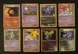 9 Card Pokemon Lot 2008-2010 : Dialga, Typhlosion, Mewtwo, + More * Damaged* - Image 1