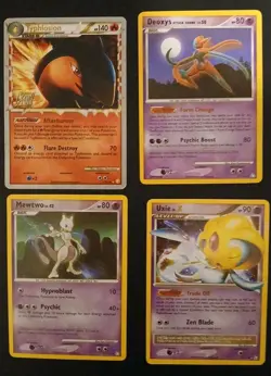 9 Card Pokemon Lot 2008-2010 : Dialga, Typhlosion, Mewtwo, + More * Damaged* - Image 2