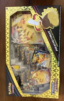 Pokemon TCG Crown Zenith Pikachu VMAX Premium Collection |BRAND NEW 7 PACKS - Image 1