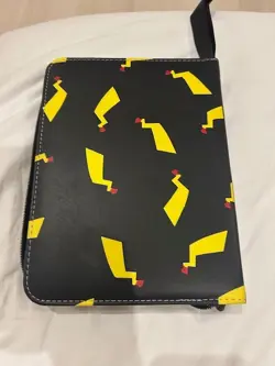 Black Pokemon Card Binder - Pikachu 900 Card Binder - Black and Yellow TCG Gift - Image 1