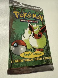Pokemon 1999 Jungle Booster Pack Flareon Vintage Sealed - Image 1