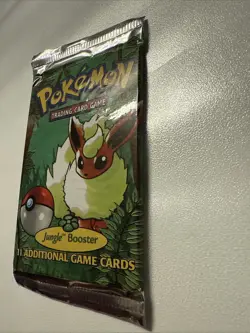 Pokemon 1999 Jungle Booster Pack Flareon Vintage Sealed - Image 3