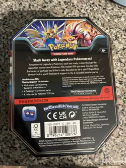 Pokemon TCG Slashing Legends Tin - Koraidon EX - Brand New Factory Sealed - Image 2