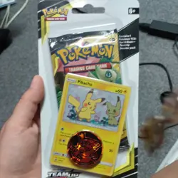 SEALED Pokemon Sun & Moon TEAM UP Blister Checklane Booster Pack Pikachu SM162 - Image 1