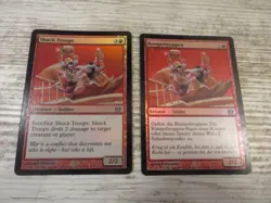 2x FOIL Shock Troops - 8th Edition - NM/EX - English German - MTG Direct Damage - Image 1