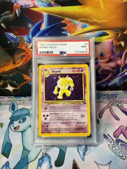 Pokemon TCG - Fossil Set - Hypno - Holo - 1999 - 8/62 - PSA 9 Mint - Image 1