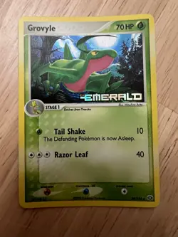 Pokemon Grovyle 28/106 ex Emerald Reverse Holo Stamped LP - Image 1