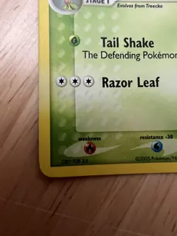 Pokemon Grovyle 28/106 ex Emerald Reverse Holo Stamped LP - Image 5