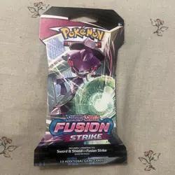Pokemon Sword & Shield Fusion Strike TCG Sleeved Booster Pack - New & Sealed - Image 1