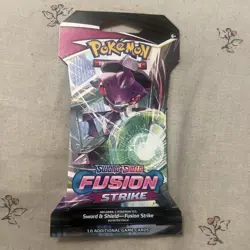 Pokemon Sword & Shield Fusion Strike TCG Sleeved Booster Pack - New & Sealed - Image 2