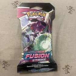 Pokemon Sword & Shield Fusion Strike TCG Sleeved Booster Pack - New & Sealed - Image 3