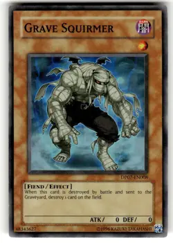 Yu-Gi-Oh! Grave Squirmer DP07-EN008 Super Rare Unlimited - Image 1