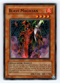Yugioh Blast Magician FET-EN020 Unlimited Super Rare Holo - LP ?? - Image 1