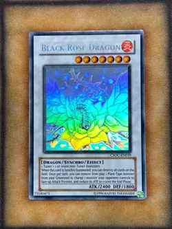 Yugioh Black Rose Dragon CSOC-EN039 Ghost Rare NM EURO! - Image 1