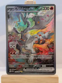 Custom Fan Art Reshiram EX High Quality Custom Card Foil Finish - Image 1
