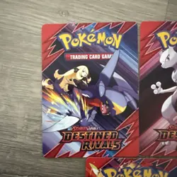 Destined Rivals Build Battle Trainer Tip Cards (3) - Mewtwo, garchomp, ho-oh - Image 4