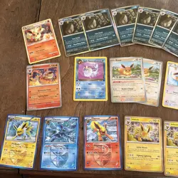 Pokemon Lot Vintage Eeveelution Prismatic Evolution Pokemon Card TCG Lot NM - Image 2