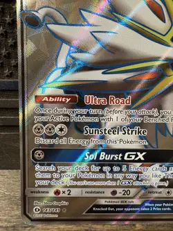 Solgaleo GX 143/149 Sun & Moon Base Full Art Ultra Rare Holo Pokemon Card NM - Image 4