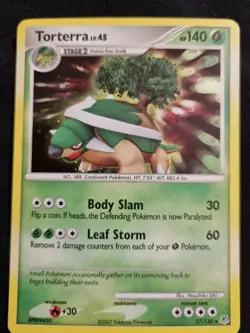 Torterra 17/130 - Rare Holo - Diamond & Pearl Pokemon Card - Excellent LP - Image 1
