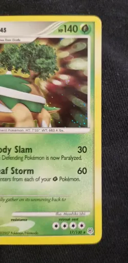 Torterra 17/130 - Rare Holo - Diamond & Pearl Pokemon Card - Excellent LP - Image 3