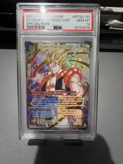 2023 Dragonball DBS Card Game SS Gogeta Utmost LMT Special Rare Psa 10 Gem Mint - Image 1