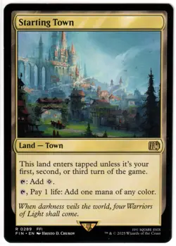 Magic the Gathering Final Fantasy - Rare - Starting Town - Regular - Mint - Image 1