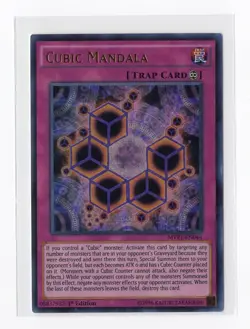 YuGiOh Card - Cubic Mandala MVP1-EN044 - 1st Ed. Ultra Rare - Image 1