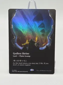 MTG Edge Of Eternities Godless Shrine Borderless (Foil) - Image 1