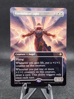 MTG - Exemplar Of Light (Borderless) - Foundations - Image 1