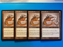 MTG 4x Metallic Sliver Tempest Pauper Magic the Gathering x4 NM - Image 1