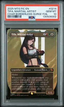 2025 MTG FINAL FANTASY COMMANDER #0214 TIFA, MARTIAL ARTIST PSA 10 - Image 1