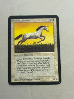 MTG Pearled Unicorn Alpha Magic the Gathering - Image 1